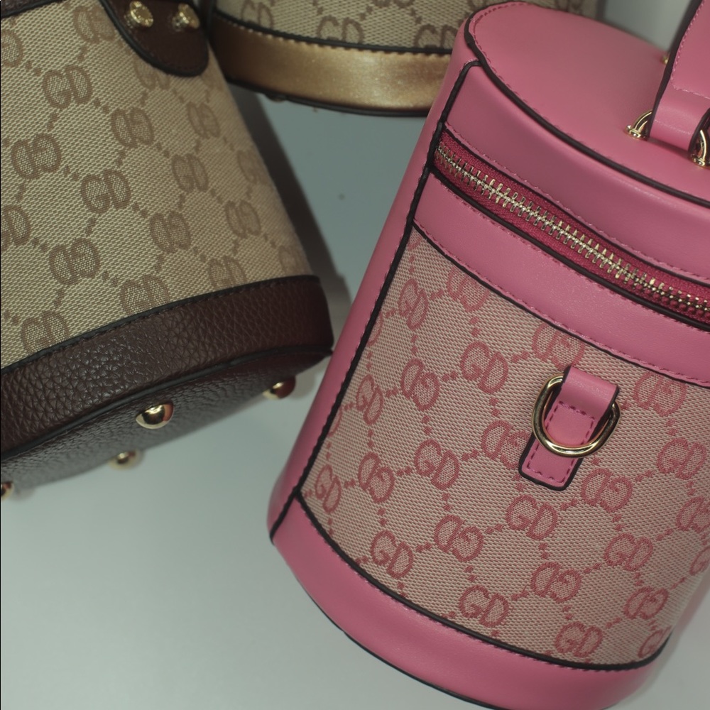PINK CYLINDER PURSE